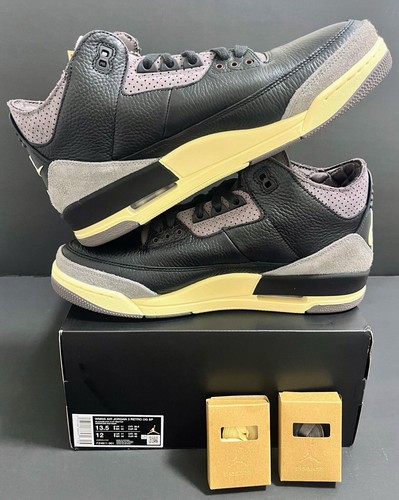 Pre-owned Jordan Size 13.5 - A Ma Maniére X Air  3 Retro Black Violet Ore W