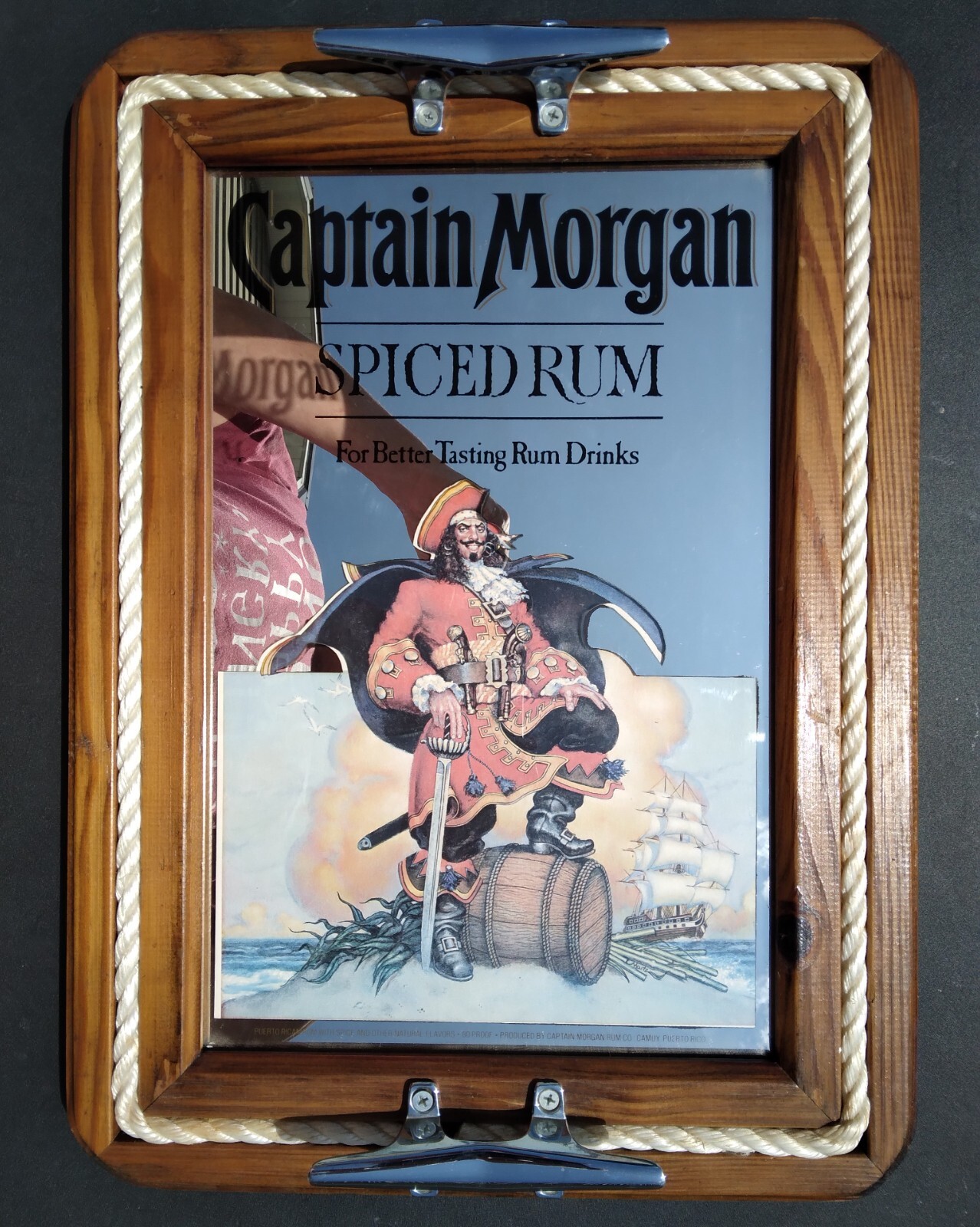 キャプテンモルガン　パブミラー CAPTAIN MORGAN キャプテンモルガン ヴィンテージ パブミラー