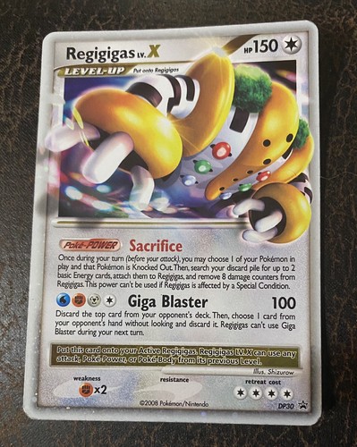 Regigigas LV X DP30 Diamond & Pearl PROMO HOLO RARE Shiny Pokemon Card  Near Mint