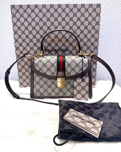 NEW Gucci x Balenciaga The Hacker Project Small Top Handle