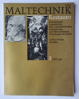 Maltechnik Restauro Internationale Zeitschrift für Farb-und Maltechniken 1982