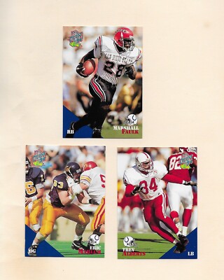 1994 Classic Draft Marshall Faulk, Trev Alberts, Eric Mahlum COMPLETE TEAM SET