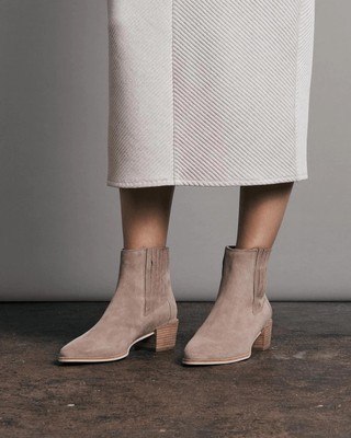 Pre-owned Rag & Bone Rover Boot In Warm Gray - Size 37