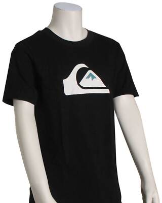 

Футболка с логотипом Quiksilver Boys Comp — черная — новинка, Черный