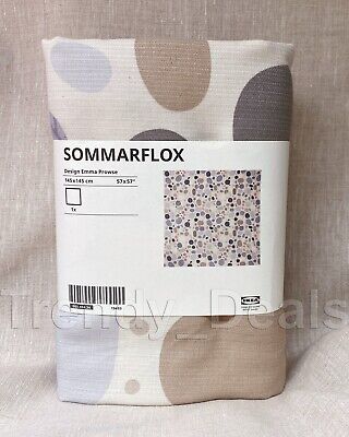 Ikea SOMMARFLOX Tablecloth, Patterned Stones/Multicolor Square 57x57 '' - NEW