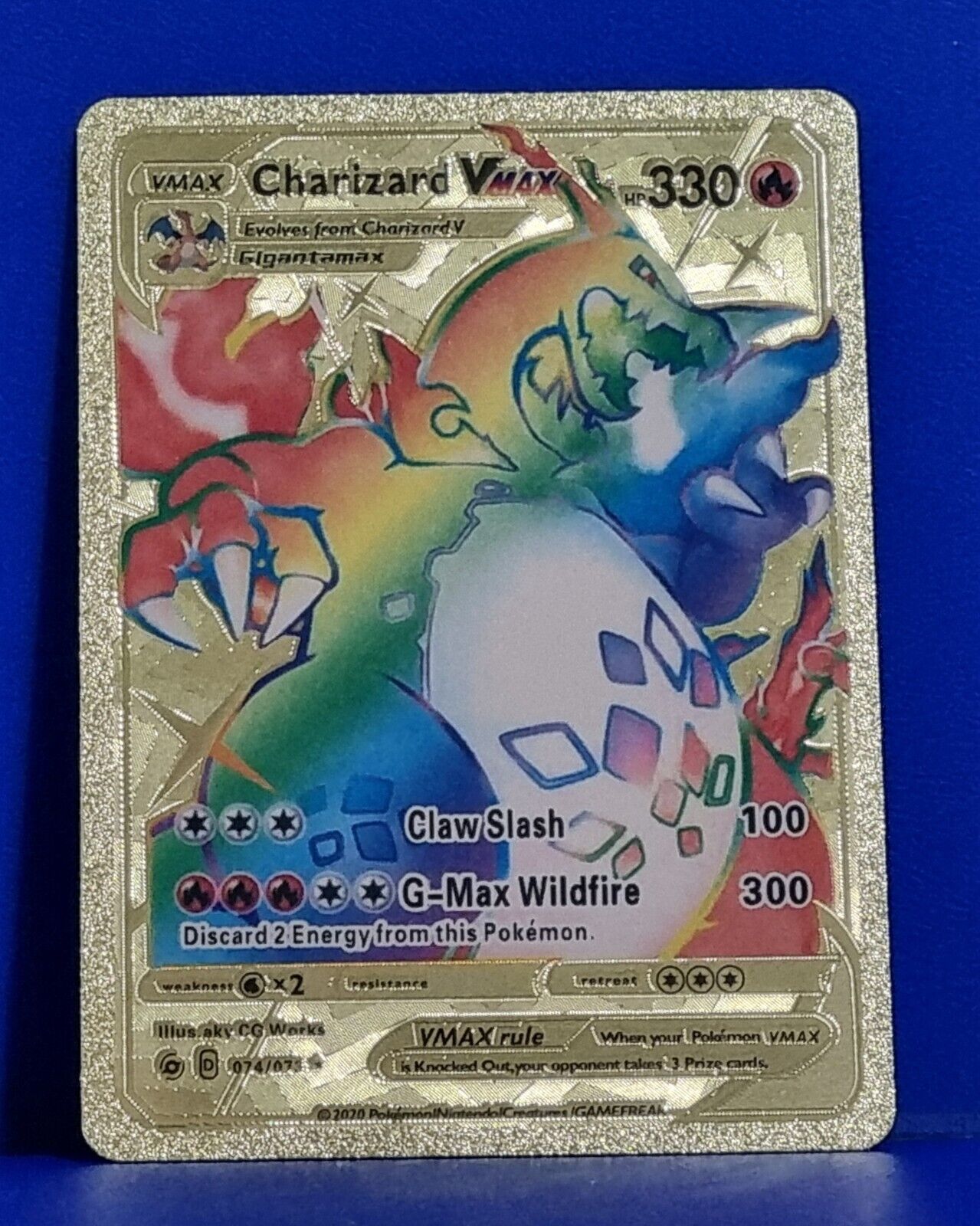 Pokemon Card English Charizard Vmax 074/073 Gold Color | eBay Pokemon Card English Charizard Vmax 074/073 Gold Color | eBay