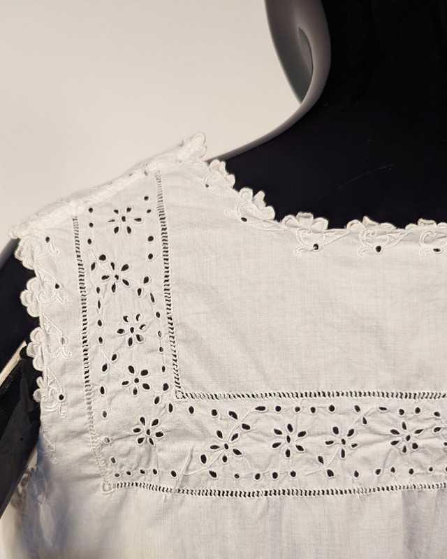 VICTORIAN 19TH C CUTWORK + EMBROIDERED CAMISOLE TOP | eBay
