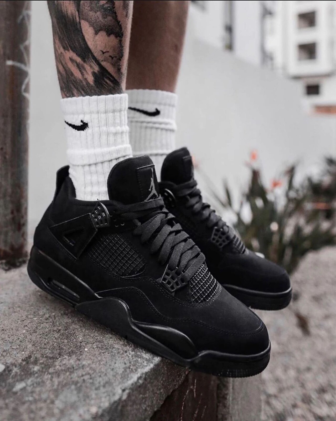 靴 Air Jordan 4 Black cat Jordan 4 Retro 'Black Cat' 2020 - Air Jordan - CU1110 010