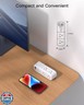PD20W USB Outlet Extender Surge Protector - with Rotating Plug, 6 AC Multi Plug and 3 USB Ports (2 C), 3-Sided Swivel Power Strip Spaced Splitter for Home, Office, Travel
