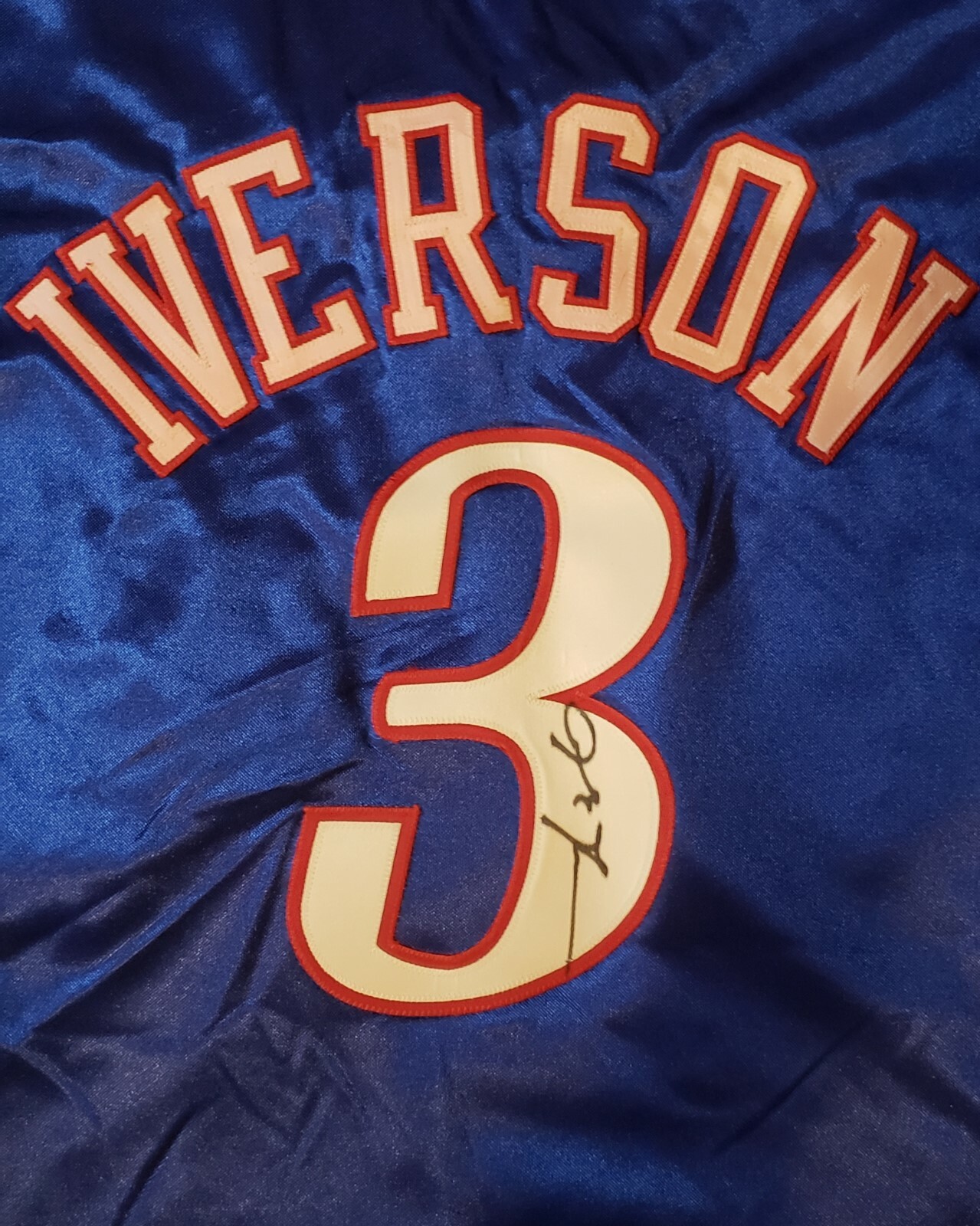 Allen iverson Philadelphia 76ers #3 2004/2005 Signed Game Worn Game Used Jersey