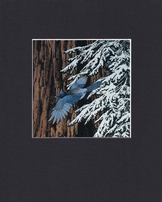 8X10'' Matted Print Art Bev Doolittle Picture: Broken Silence, Bird in Flight