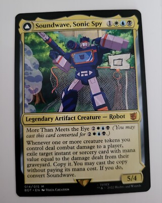 MTG Soundwave Sonic Spy Superior Captain Transformers Mythic 014/015 BOT BRO ENG