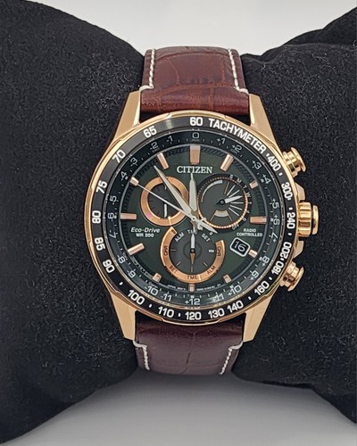 Pre-owned Citizen Eco-drive Green Men's Watch - Cb5919-00x