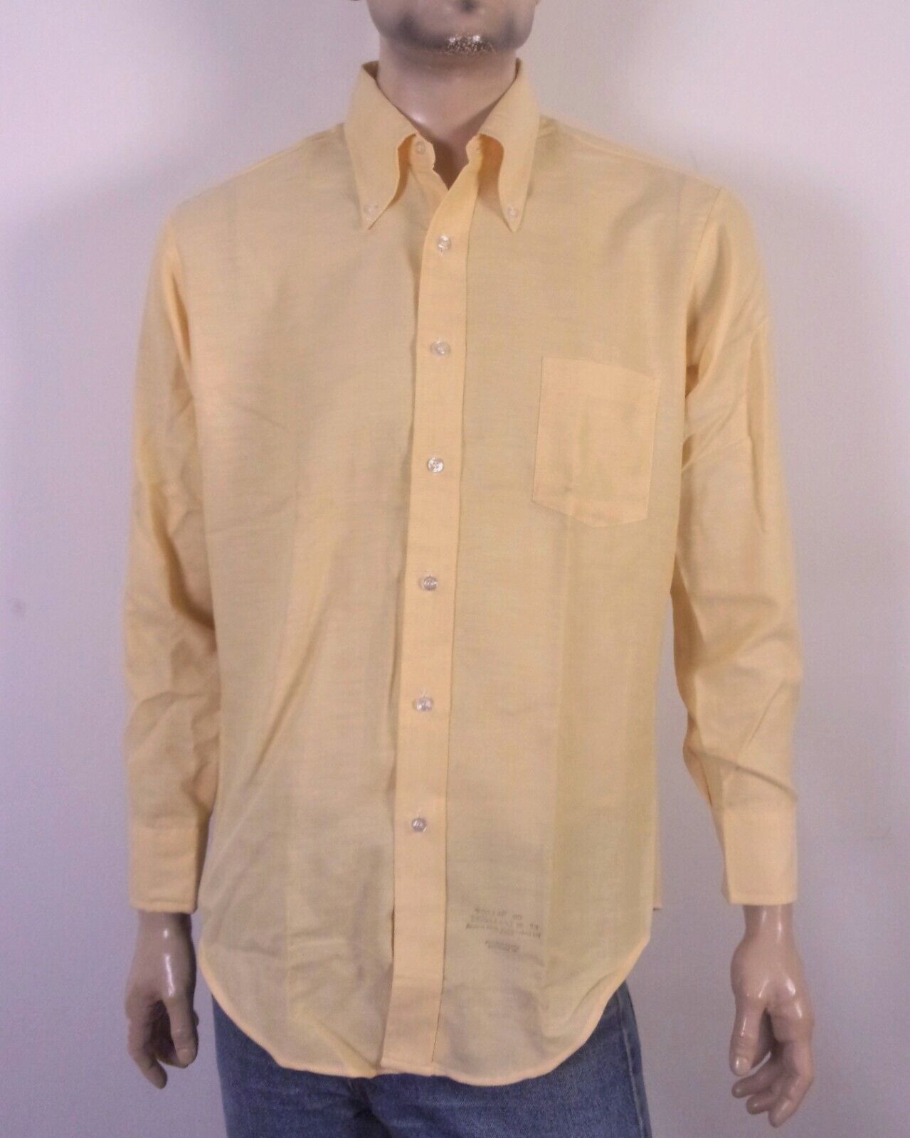 vintage 60s 70s NWOT Sears Light Sherbet Orange OCBD Shirt vintage 60s 70s NWOT Sears Light Sherbet Orange OCBD Shirt
