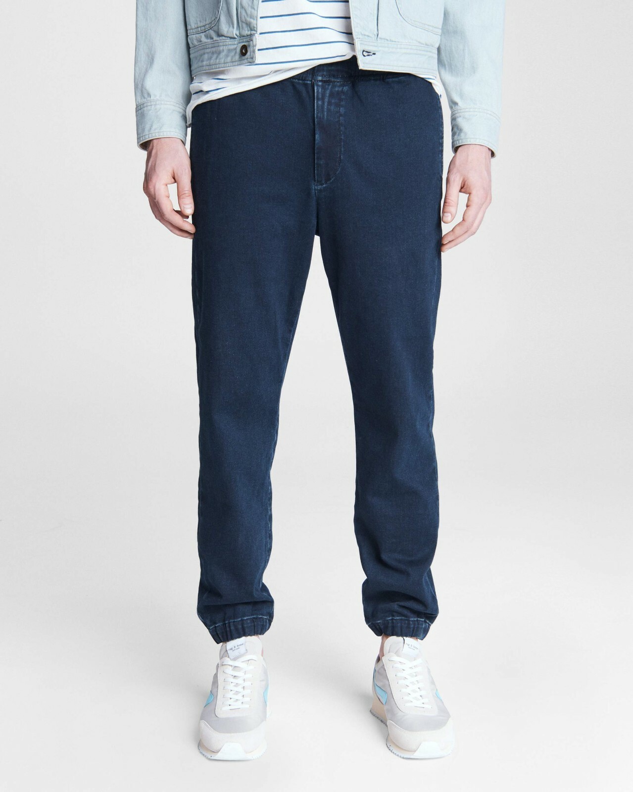 Pre-owned Rag & Bone Gr Aussicht Bequeme Passform Loopback Denim Jogger Jeans Elkhart