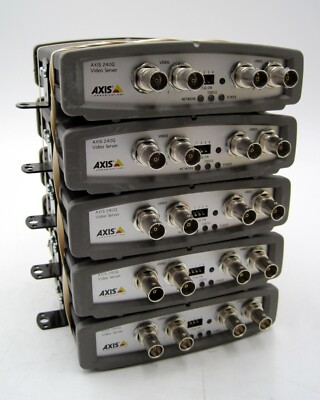 Lot of 5 - Axis 240Q 4-Channel Video Server CCTV IP Network Encoders
