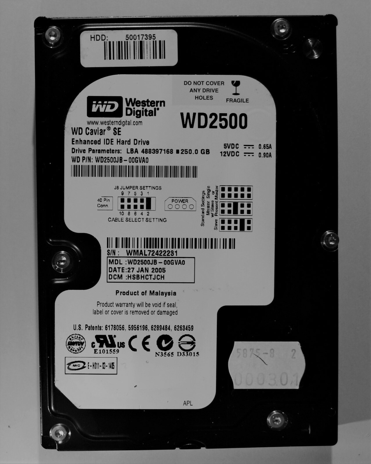 WD 2500 - IDE Festplatte