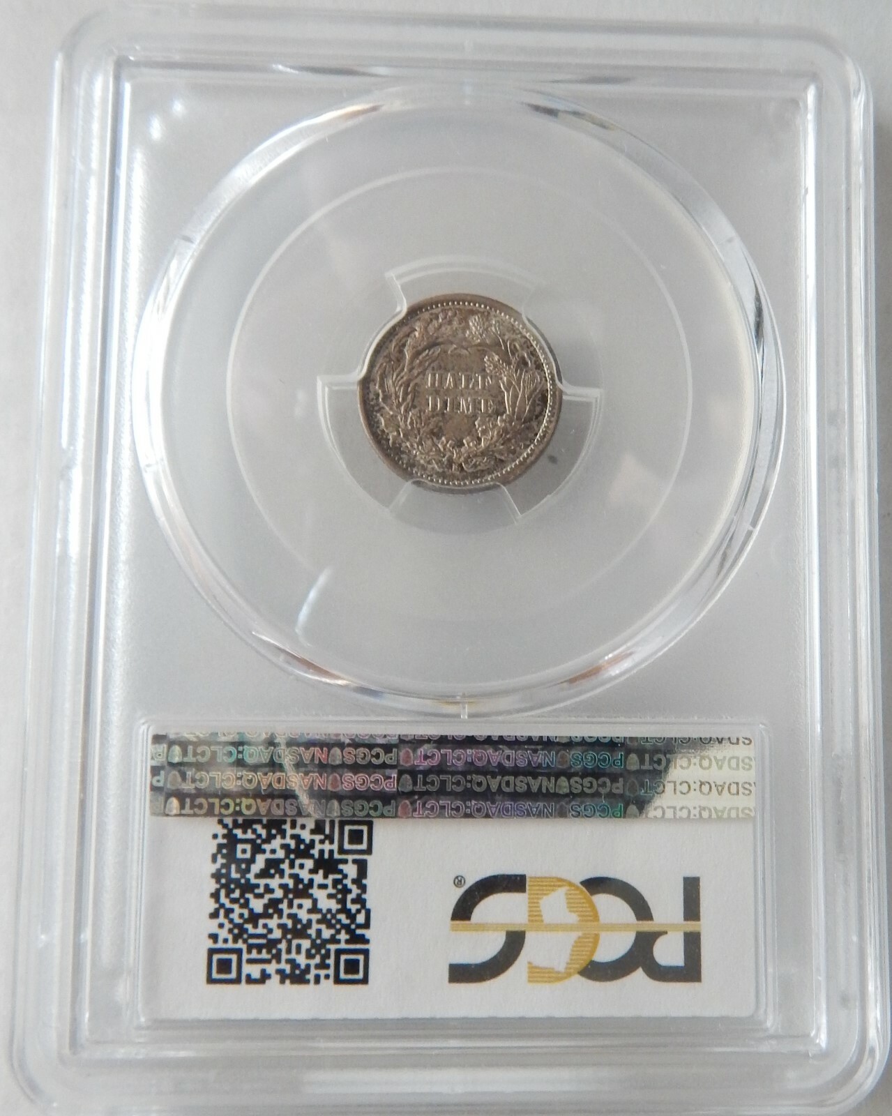 1872 S Seated Liberty Half Dime PCGS AU58