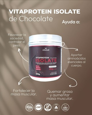 VITABELL WHEY PROTEIN ISOLATE WITH BCAA 21.1OZ