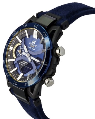 Pre-owned Casio Edifice Sospensione Dial Sports Tough Solar Men's Watch Ecb-2000ss-2a