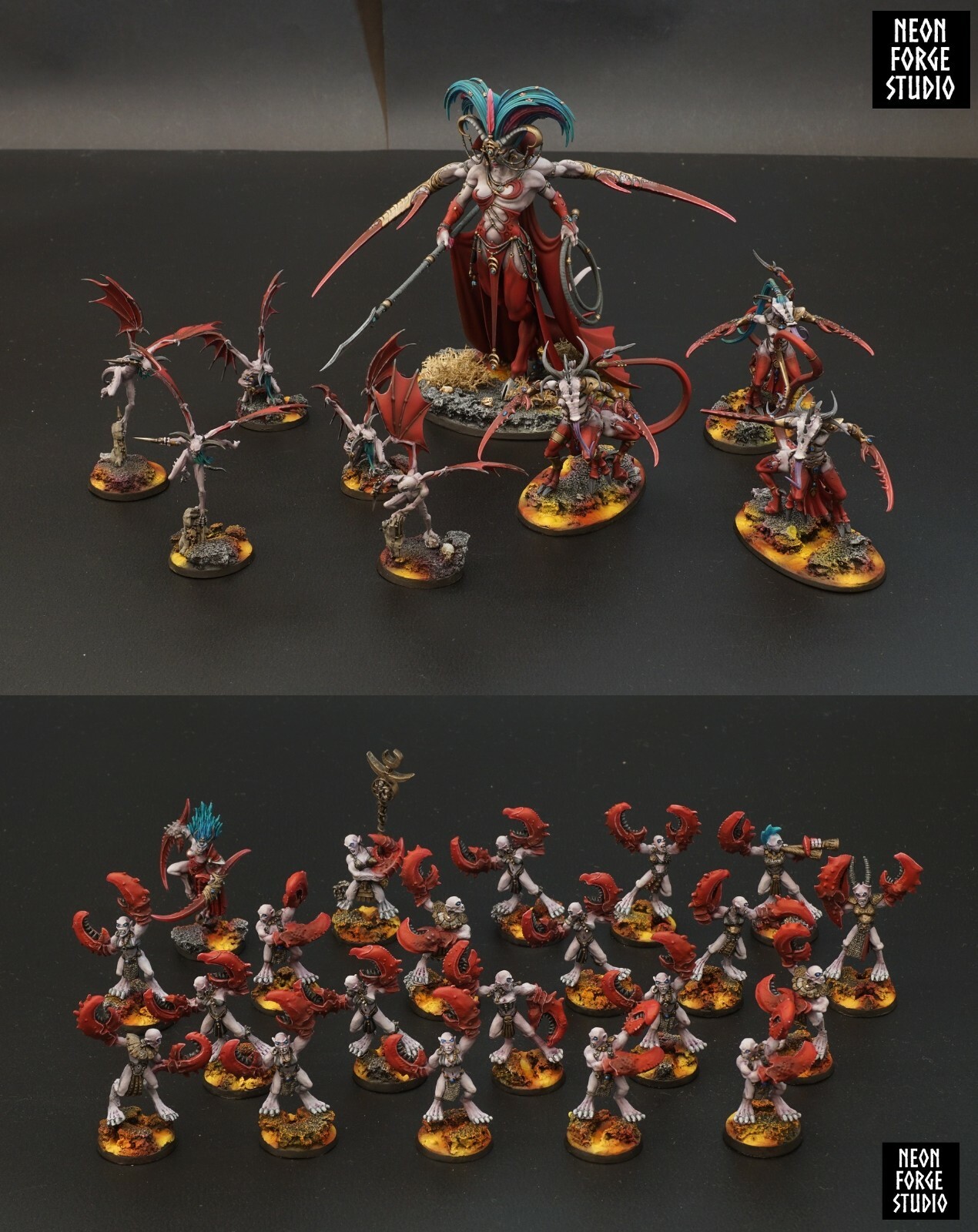 WH40K AoS Slaanesh Chaos Daemons Army Keeper of Secrets
