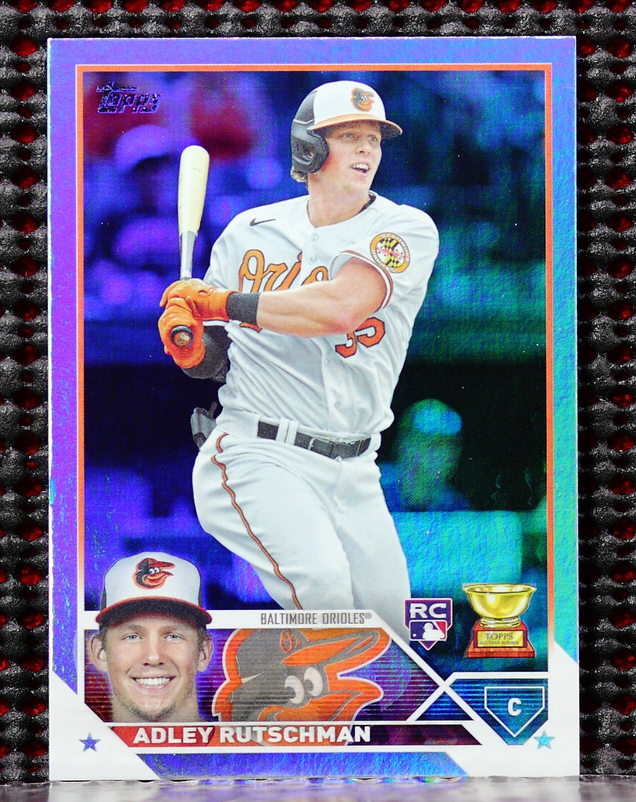ADLEY RUTSCHMAN ROOKIE CARD - 2023 TOPPS RAINBOW FOIL #250 | eBay