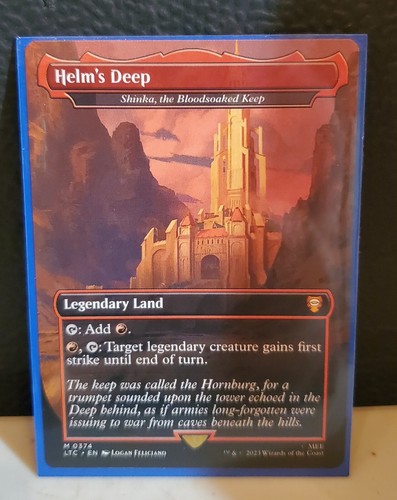 Helm's Deep Shinka, the Bloodsoaked Keep MTG LOTR Tales Of