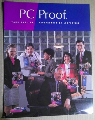 1989 PC Prueba Promo Booklet - Inglés Proofreader, Por Lexpertise Software