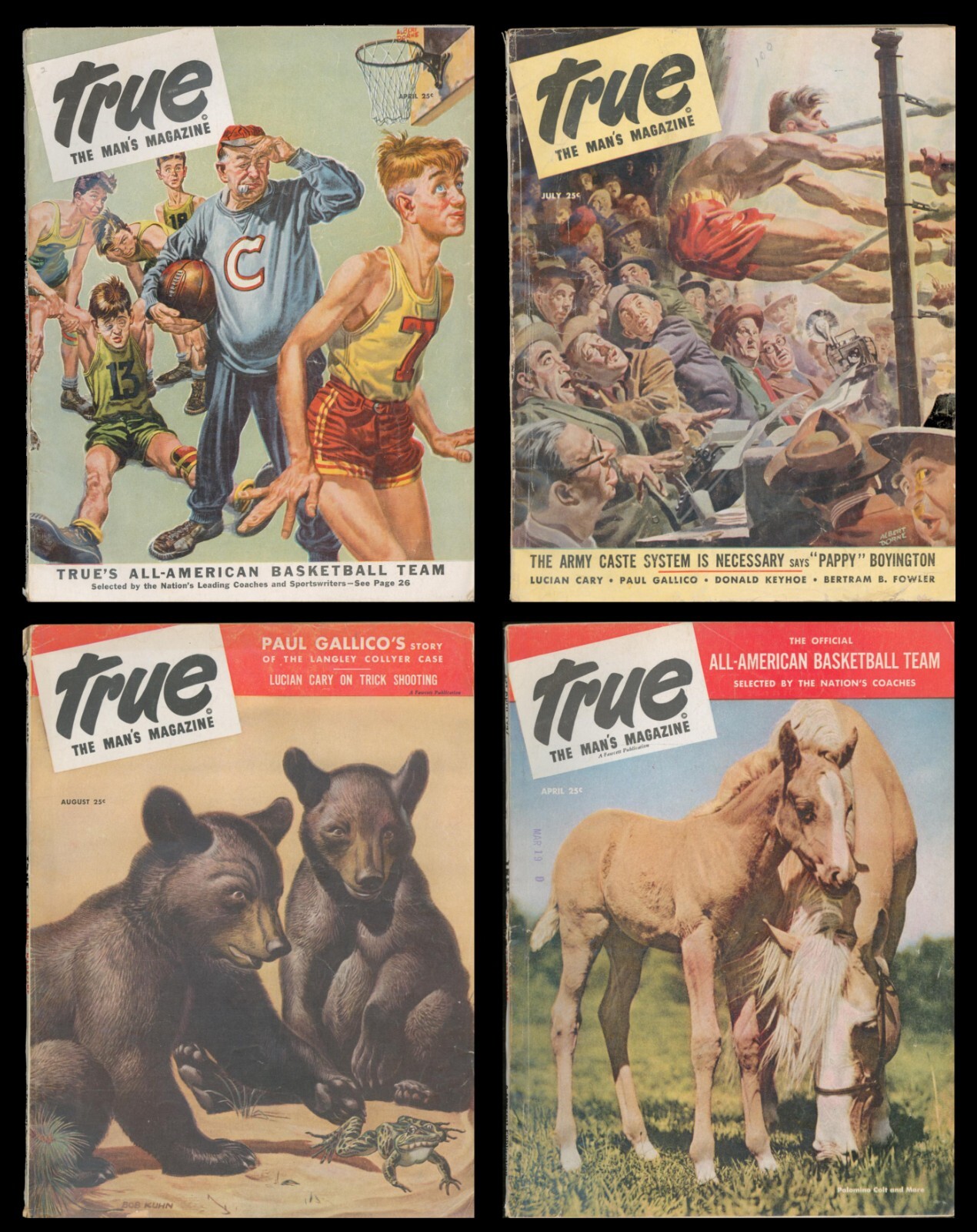 洋書 4 PULP MAGAZINES: 1946, 1949, 1951, 1952 洋書 4 PULP