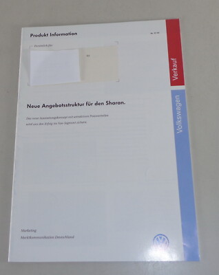 Produktinformation / Fahrzeugvorstellung VW Sharan I von 07/1997