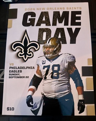 NFL New Orleans Saints game Program vs. Eagles September 22nd 