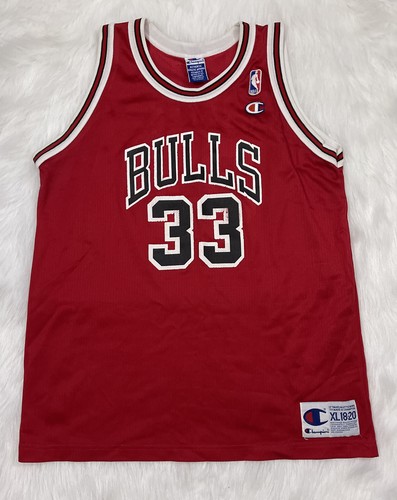 シカゴ・ブルズ PIPPEN 33 ジャージ Lサイズ Champion CHAMPION NBA 1990's Scottie Pippen # 33 Chicago Bulls Rare