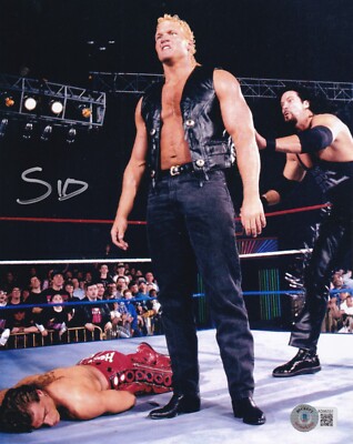 Sycho Sid Vicious Signed 8x10 Photo BAS COA WCW WWE Justice Picture Autograph 2