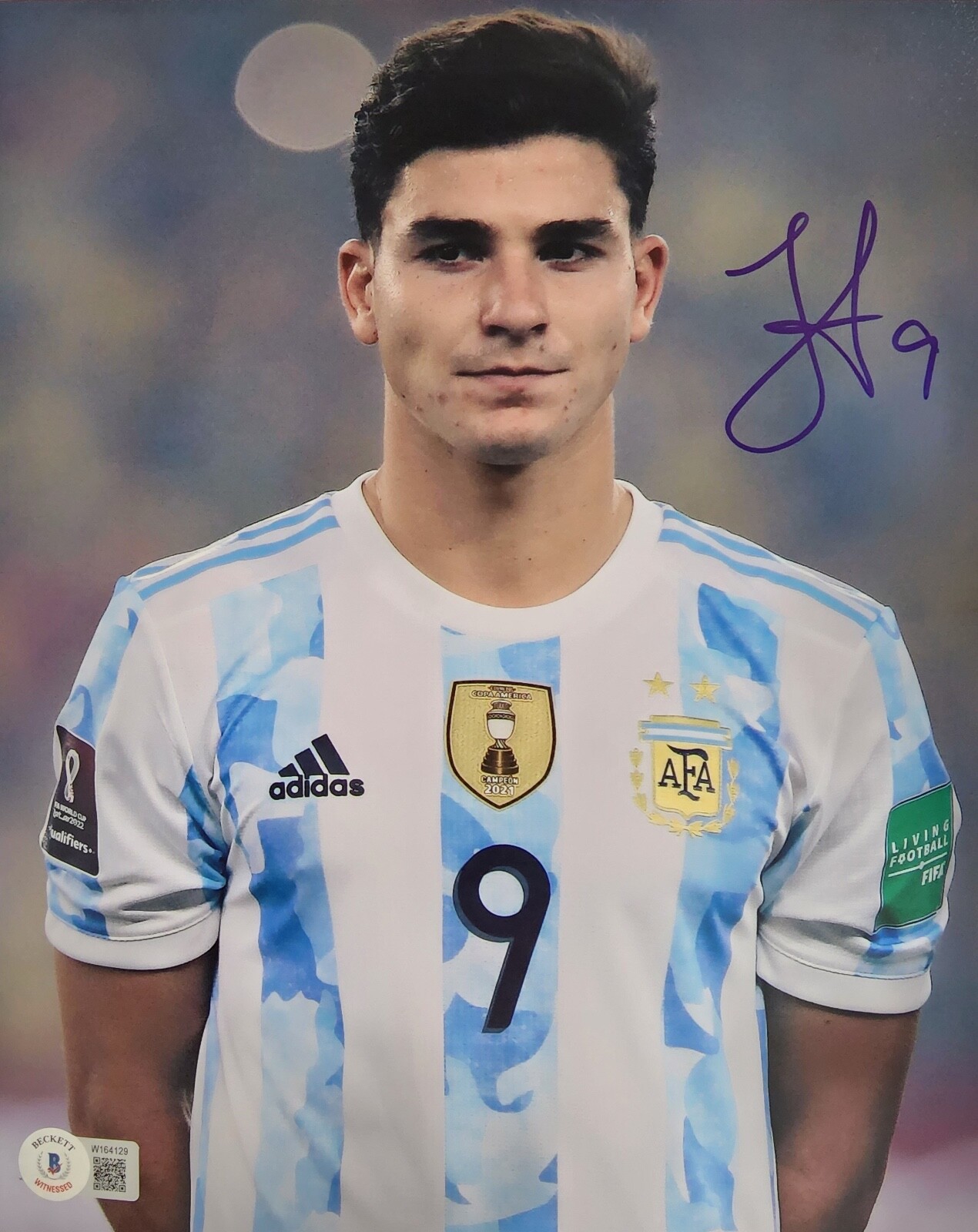 直筆サイン　フリアン・アルバレス Argentina Alvarez Auto Julian Alvarez Signed Argentina 8x10 Photo BAS Beckett