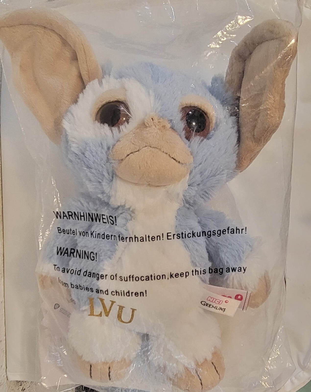 NICI GREMLINS GREMLIN DOLL TOY GIZMO PLUSH Birthday Bar NICI GREMLINS GREMLIN DOLL TOY GIZMO PLUSH Birthday Bar