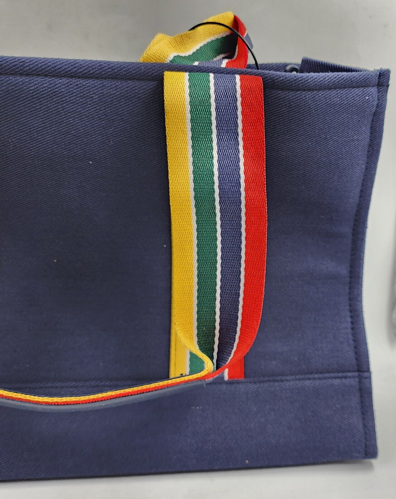 AQUA x Venus Williams Tote Bag Women's Blue Rainbow Removable Strap Zip Closure - Picture 11 of 16