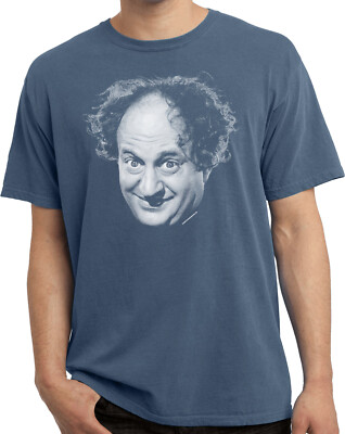 Three Stooges Larry Face Pigment Dyed T-shirt