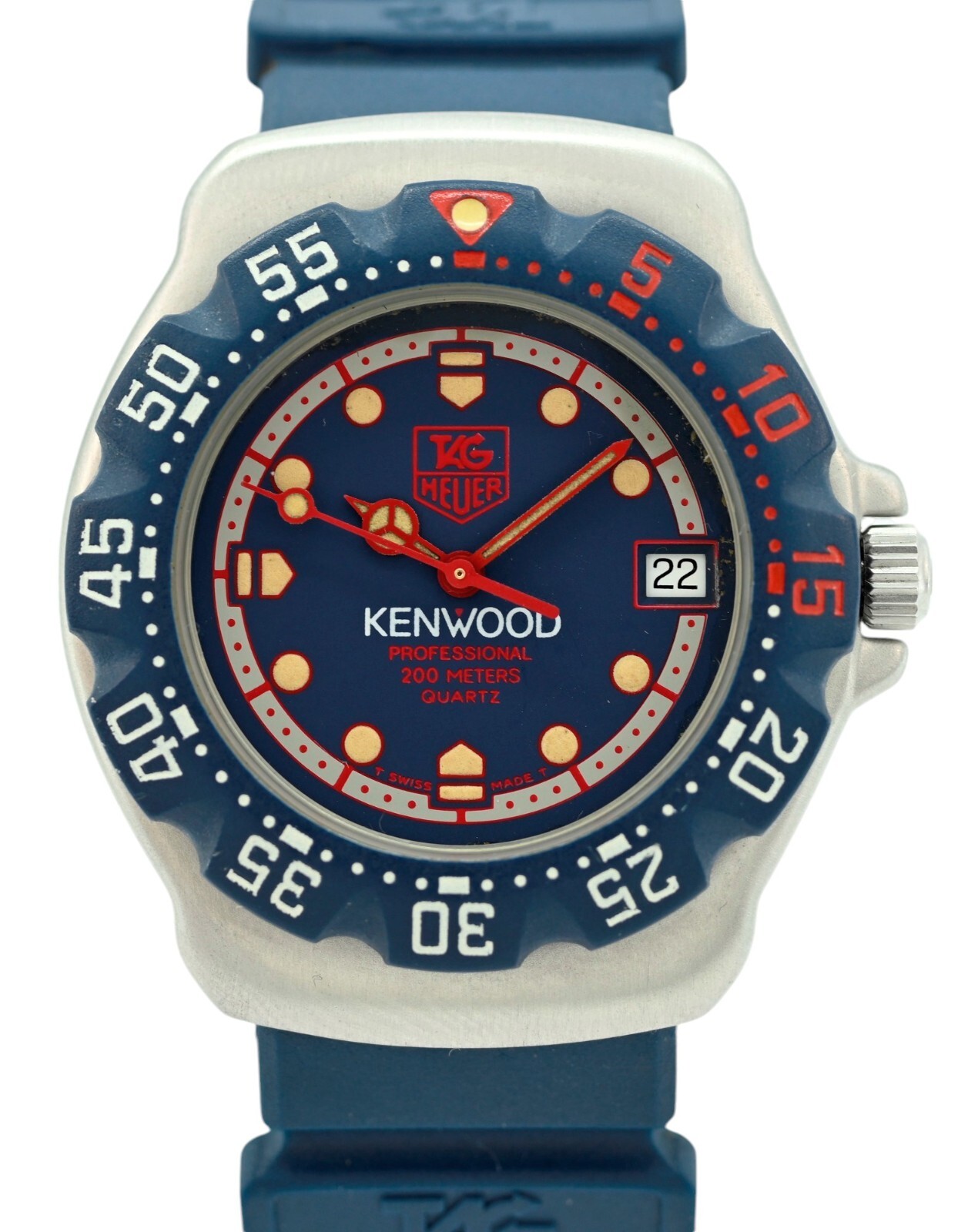 RARE Tag Heuer 35mm Formula 1 Kenwood Dial Blue/ Red/ Silver