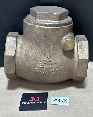NEW NO BOX - Lunkenheimer Swing Gate Valve 2-1/2  125 SP, 200 WOG || WARRANTY!