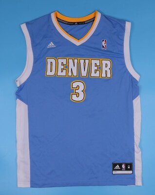 Denver Nuggets NBA Men's Blue #3 Lawson Jersey Adidas Size M (With Defect)