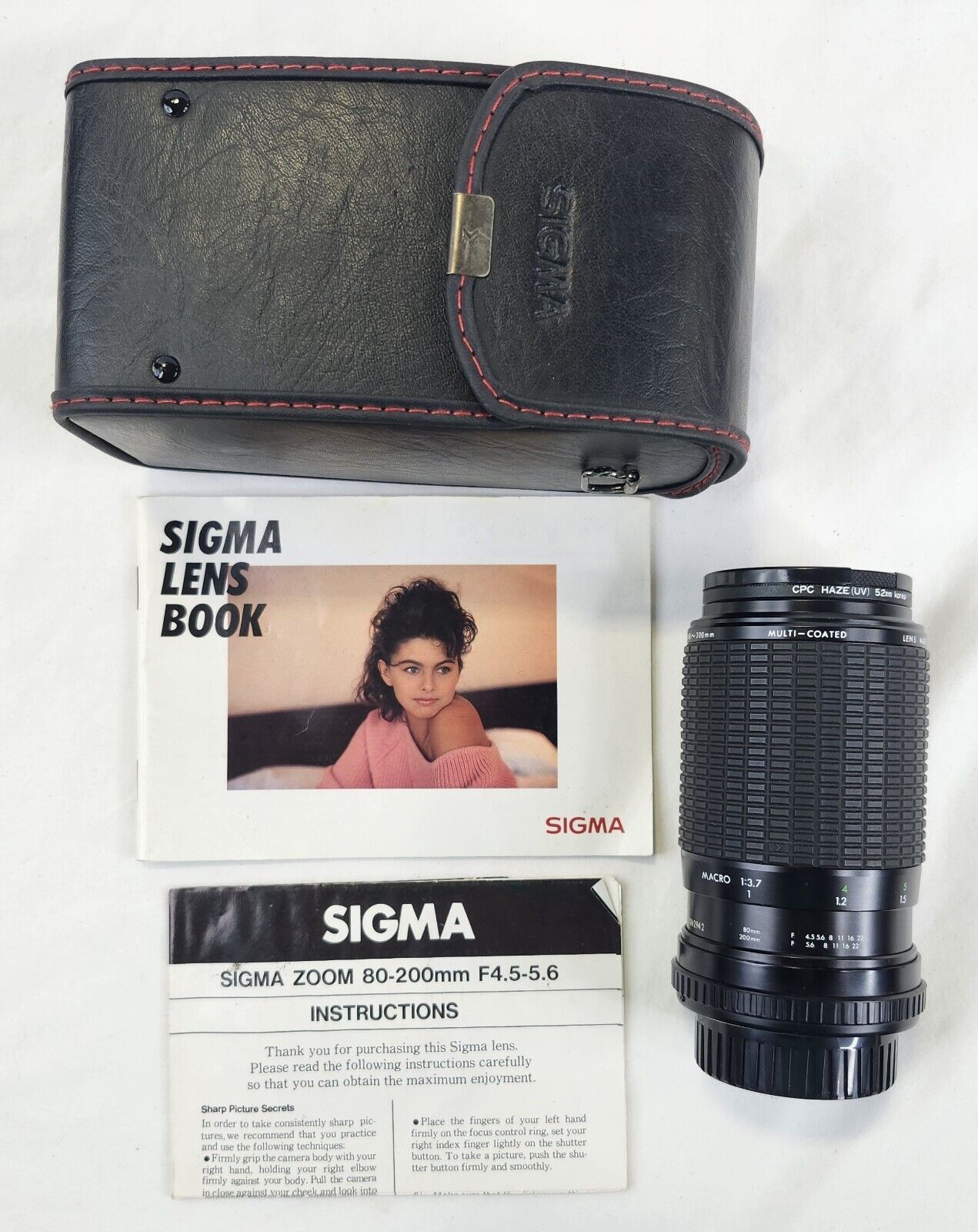 Sigma 80-200mm f4.5-5.6 Lens Pentax K Mount with CPC Haze UV Sigma 80-200mm f4.5-5.6 Lens Pentax K Mount with CPC Haze UV
