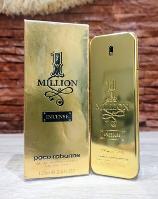 Discontinued Paco Rabanne 1 Million Intense For Men 100ml 3.4 oz EDT Intense NIB
