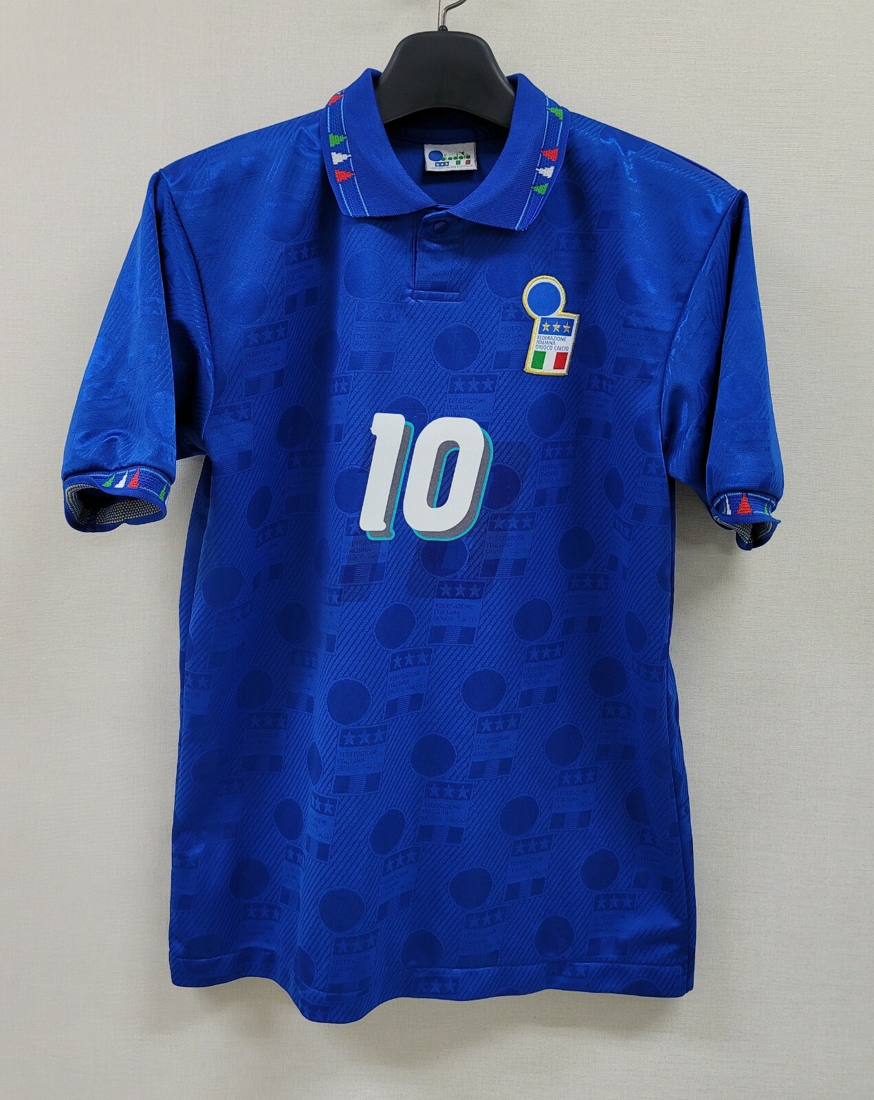 1994 ITALIA Home S/S No.10 BAGGIO 94 EE.UU. Copa Mundial