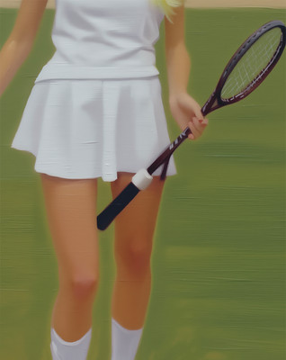 Vintage Tennis Wandbild - Retro Sport Poster - 12X16/16X20/18X24/24X36