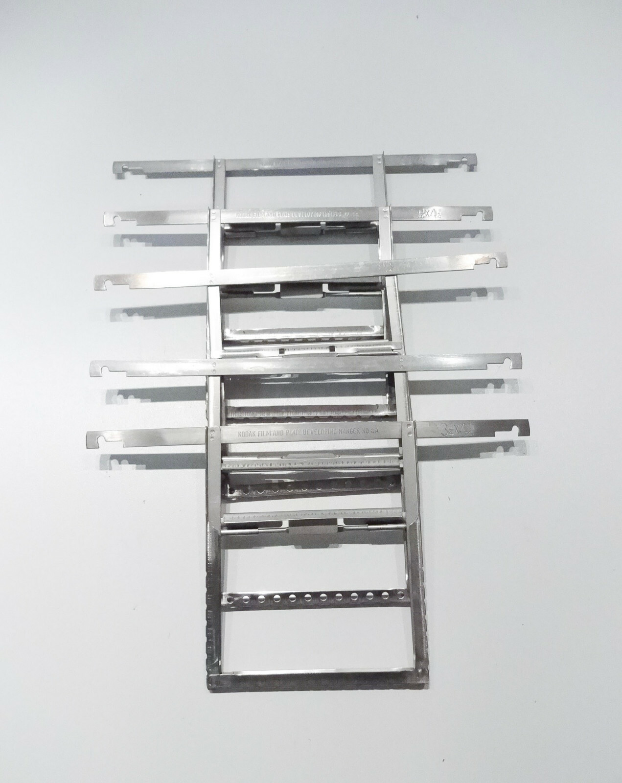 Kodak Hard Rubber Tank +  Five 3 1/4 x 4 1/4 hanging racks