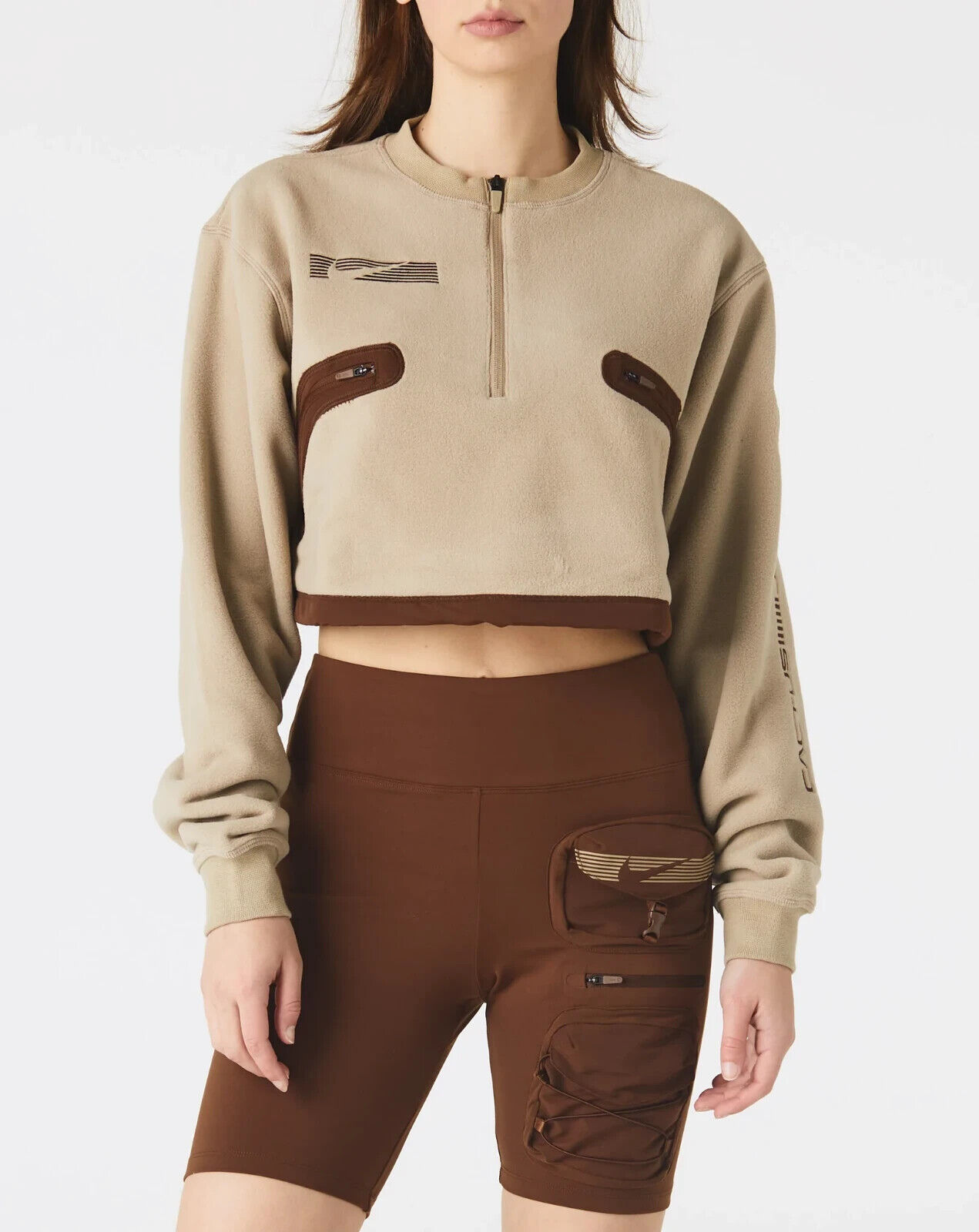 Nike X Cactus Jack NRG Cropped 1/4 Zip Pullover Fleece Nike X Cactus Jack NRG Cropped 1/4 Zip Pullover Fleece