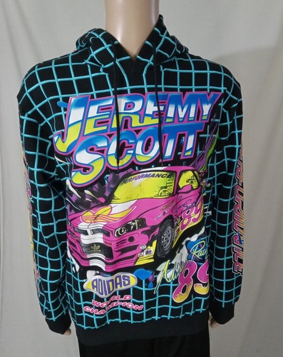 Adidas x Jeremy Scott Rally Pullover Hoodie Mens Large