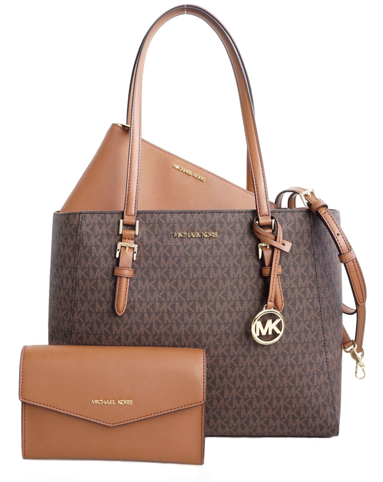 Кожаная сумка-тоут Michael Kors Charlotte LG 3 В 1 через плечо + 2 сумки
