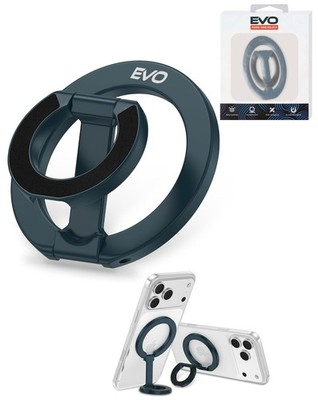 EVO FlexRing Magnetic Phone Holder with Kickstand Support and Wireless Charging
