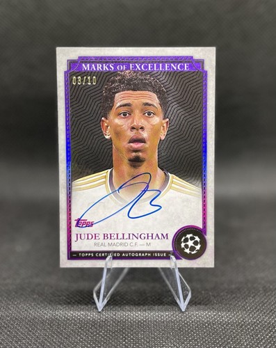 Topps - 【サイン完璧】topps JUDE BELLINGHAM AUTOGRAPH 2024 JUDE BELLINGHAM ⚽️ Topps 🔥Marks Of Excellence OC